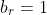 b_r = 1